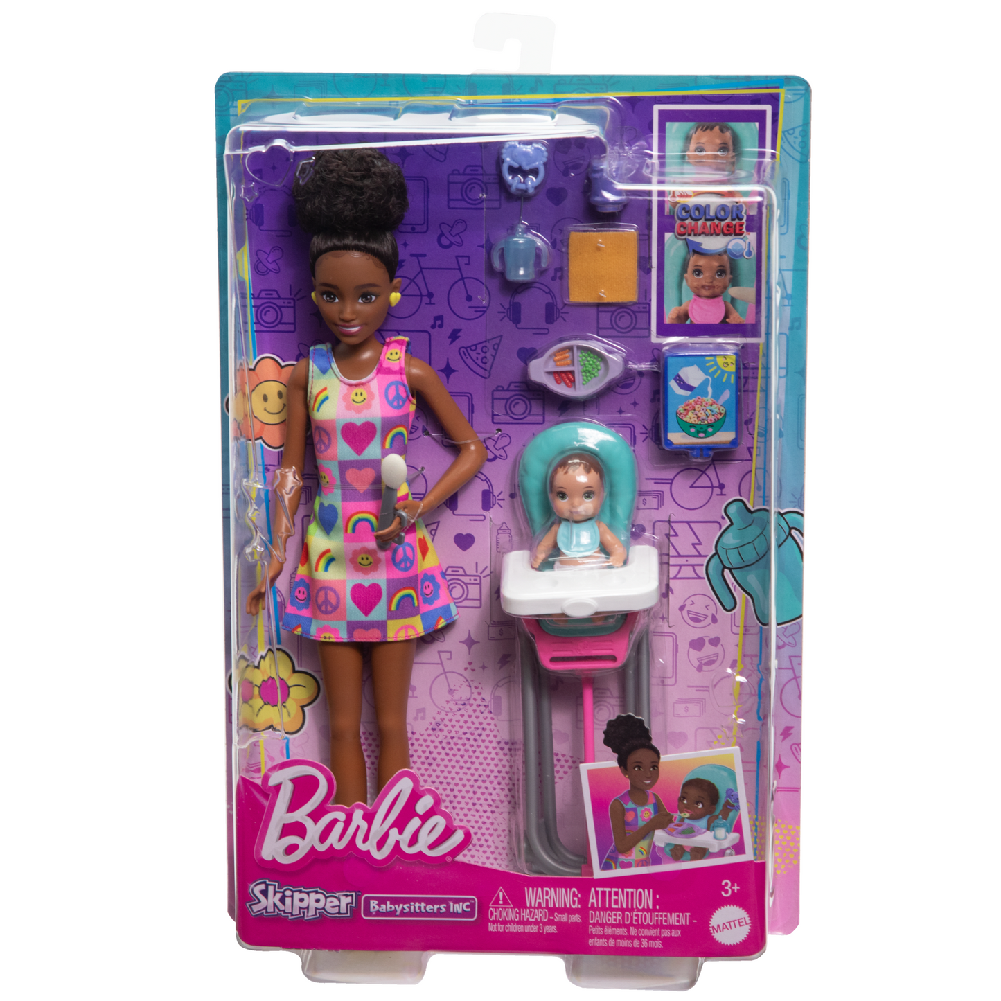 Barbie Skipper Babysitters Inc. Coffret Poup¨¦e, B¨¦b¨¦ et Access.