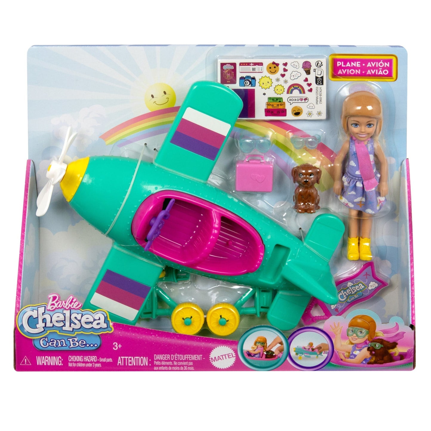 Barbie-Chelsea Can Be¡-Avion et Poup¨¦e-Coffret Avec Accessoires