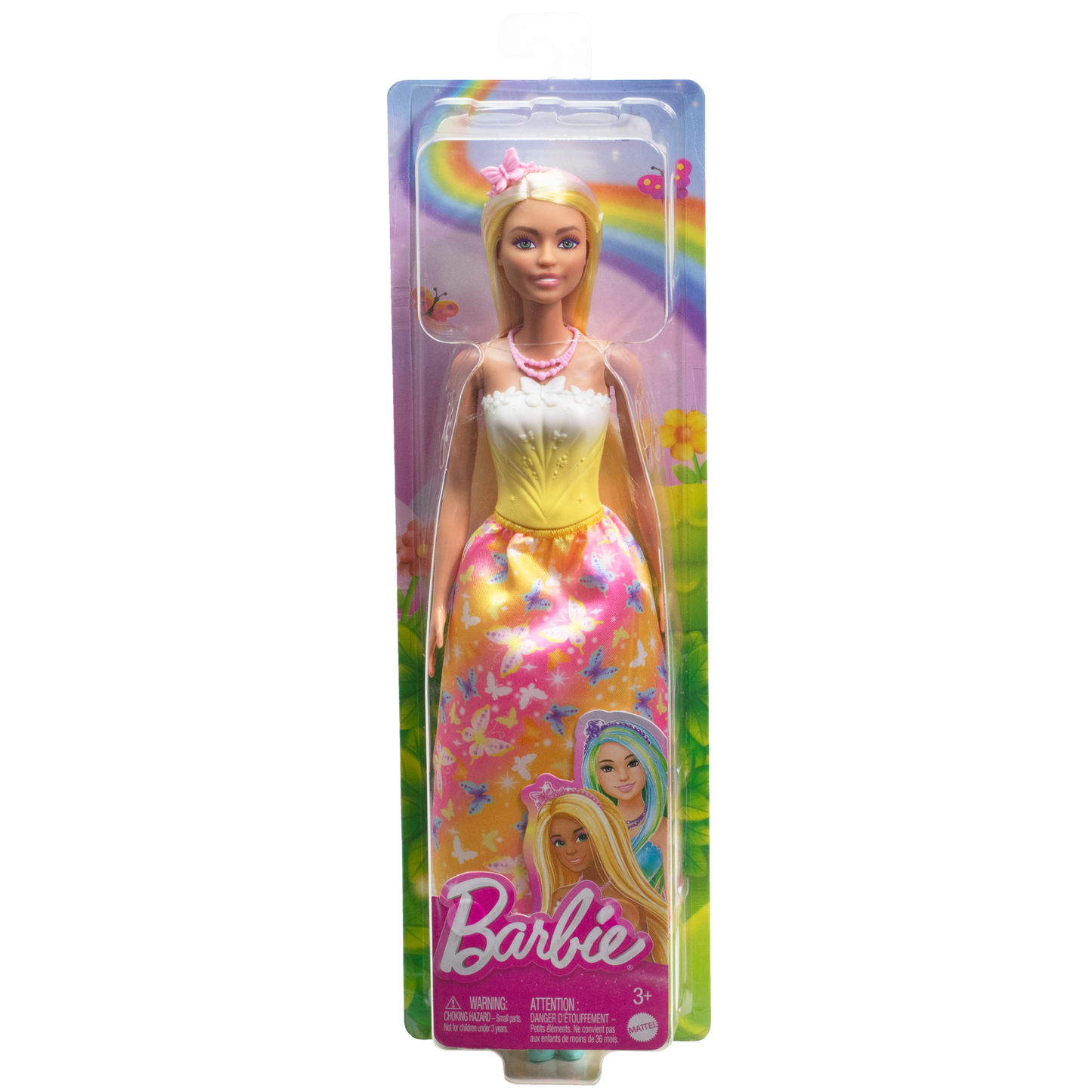 Barbie Fantas¨ªa Mu?eca Doncella Vestido de Ensue?o Amarillo