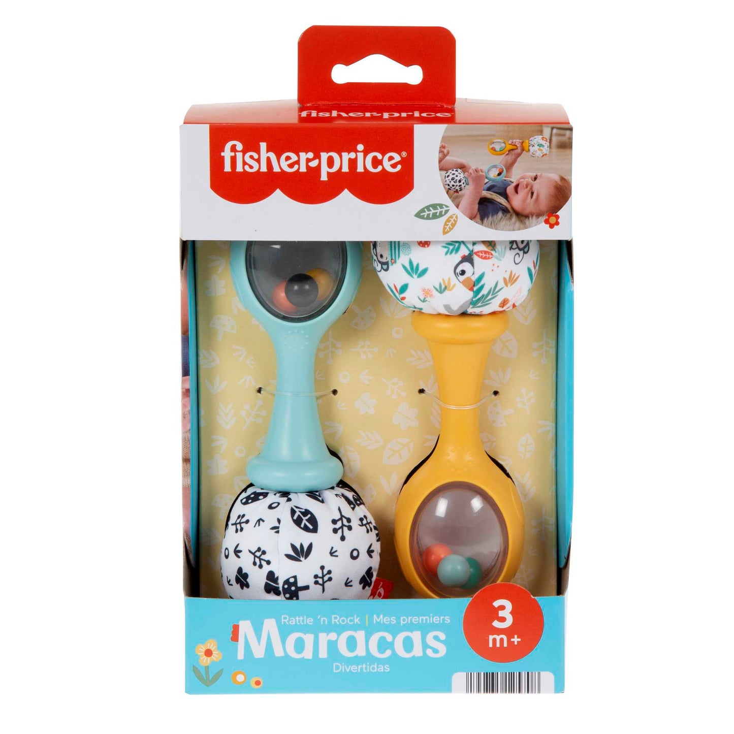 Fisher-Price Mes Premi¨¨res Maracas, ens. de 2, Contraste ¨¦lev¨¦