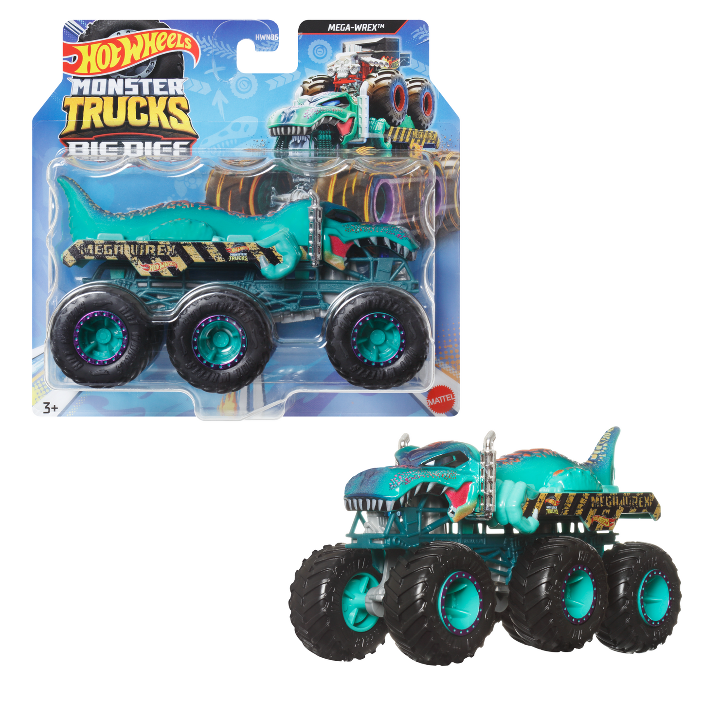 Hot Wheels Monster Trucks Ve¨ªculo de Brinquedo Caminh?es Reboque Surpresa Escala 1:64