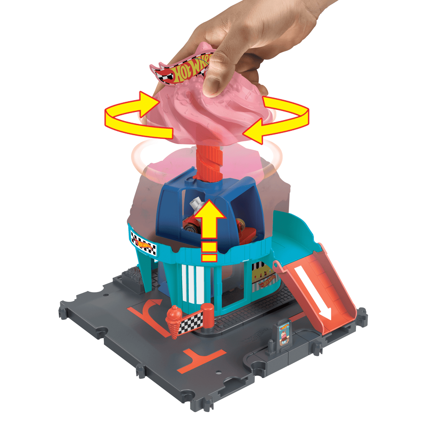 Hot Wheels City Pista de Juguete Helader¨ªa