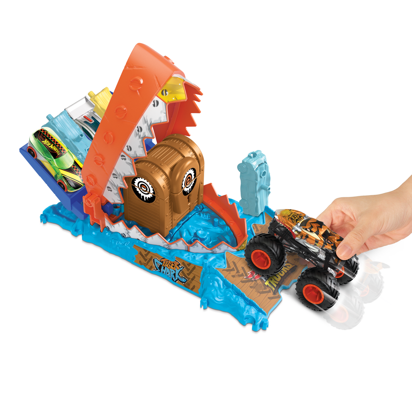 Hot Wheels-Monster Trucks Arena Smashers D¨¦fi du Croque-Tr¨¦sor-Coffret