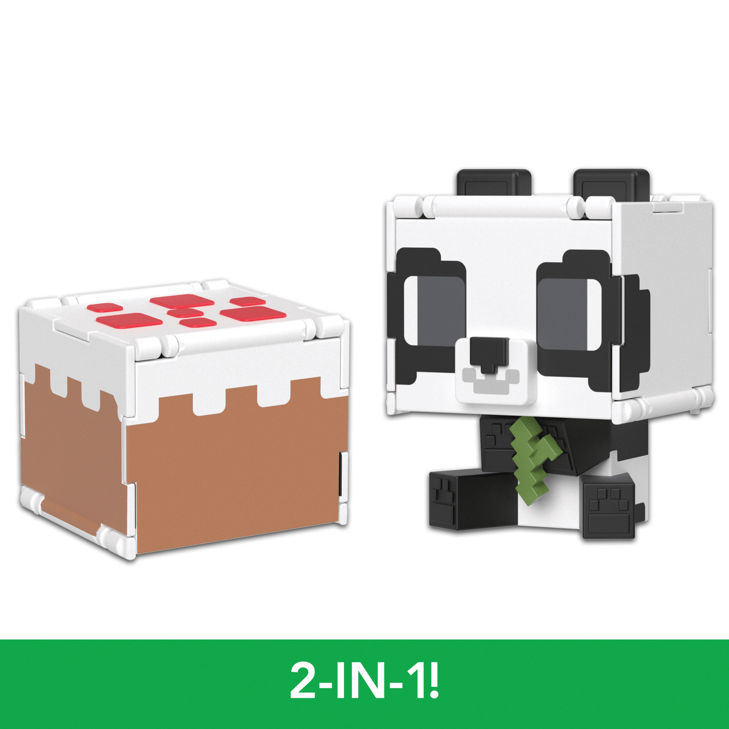 Minecraft Flippin¡¯ Figs Figures Collection, 2-In-1 Fidget Play, 3.75-in Scale & Pixelated Design (Characters May Vary)