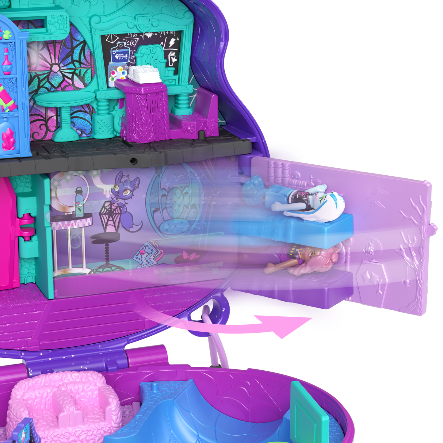 Polly Pocket  Monster High  Coffret Avec 3Micro-Poup¨¦es et 10Acc.
