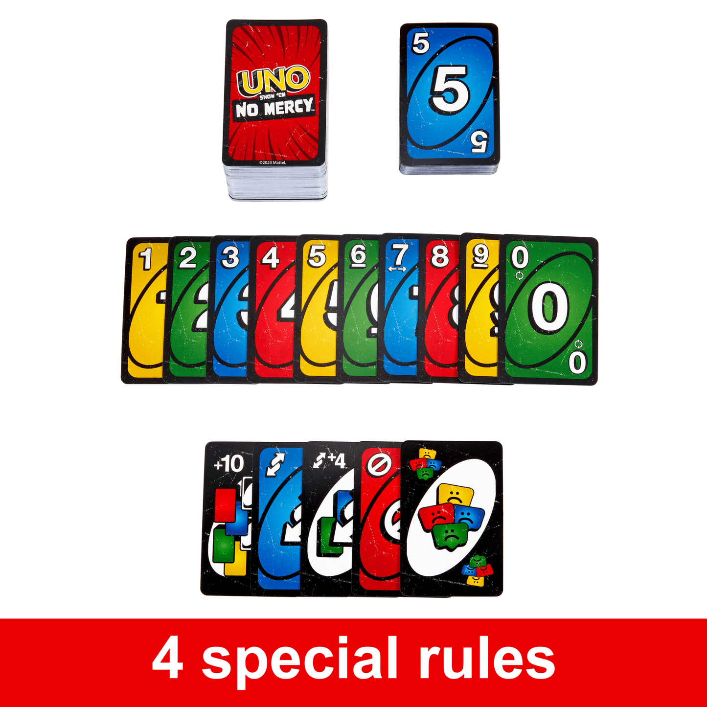 UNO Show ¡®Em No Mercy Card Game For Kids, Adults & Family Night, Parties And Travel