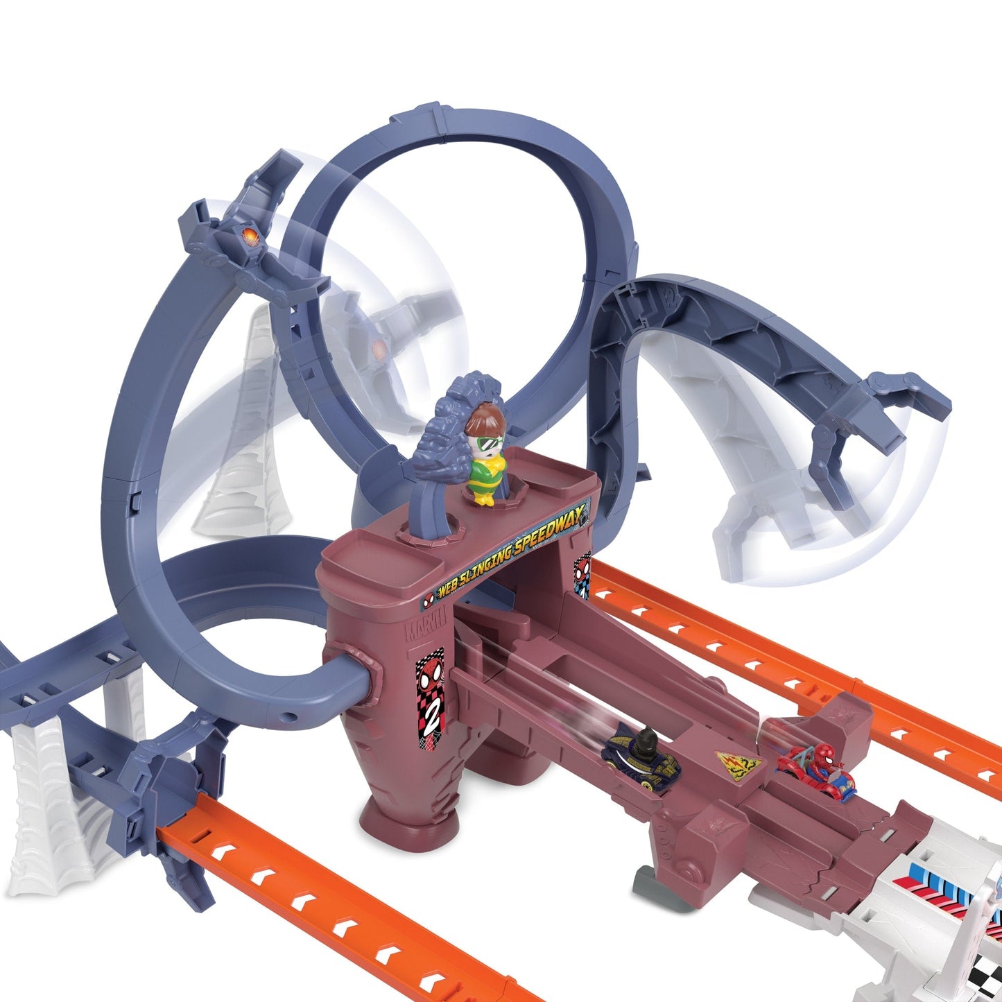Hot Wheels?-Racerverse-Piste de Course Mobile de Spiderman-Coffret