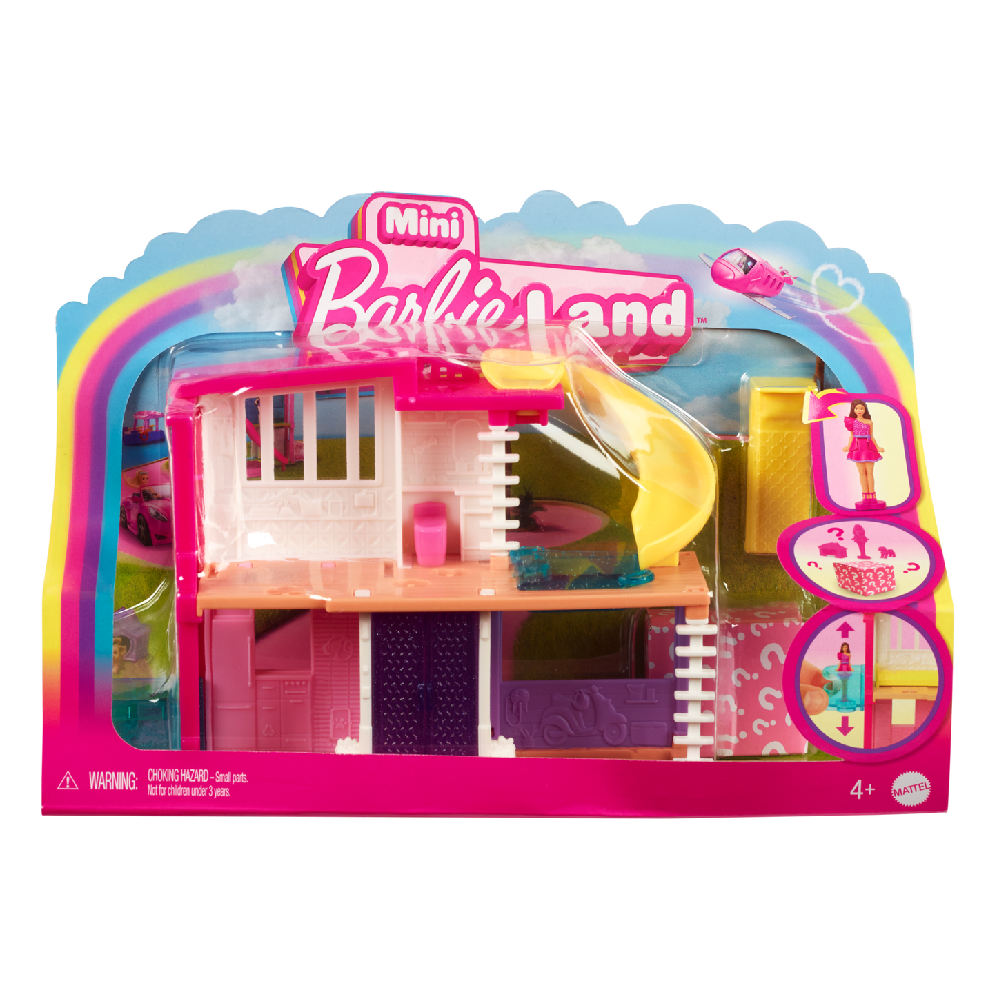 Barbie Mini BarbieLand Casa de Mu?ecas Rosa y Morada