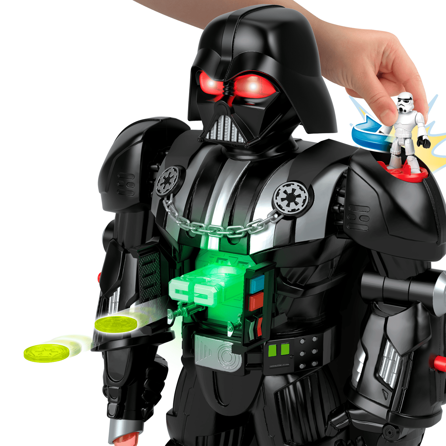 Imaginext Star Wars Robot Dark Vador, 60+ Cm, Cl¨¦ Stormtrooper