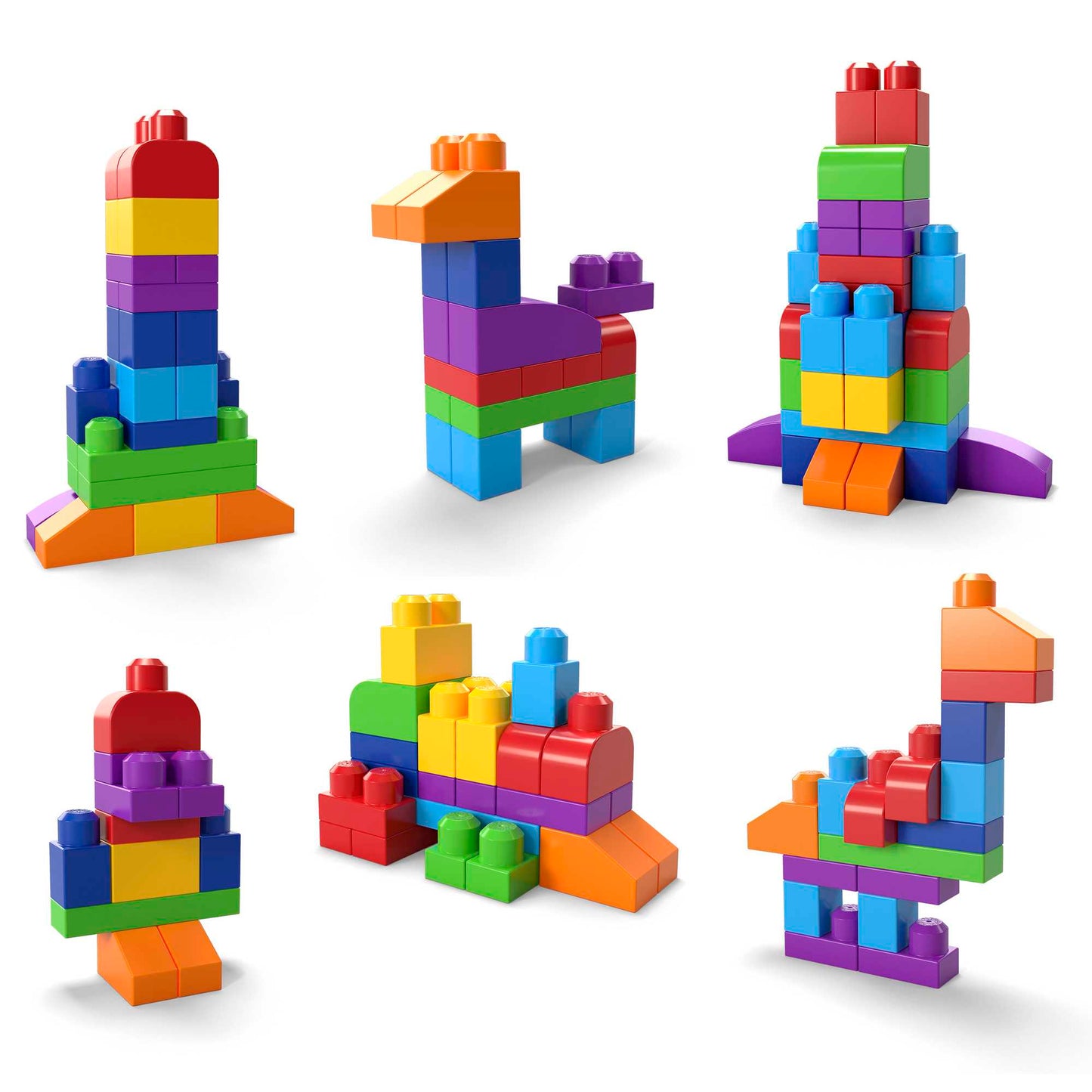 Mega Bloks Jogo de Constru??o Bolsa de Constru??o de 60 pe?as azul