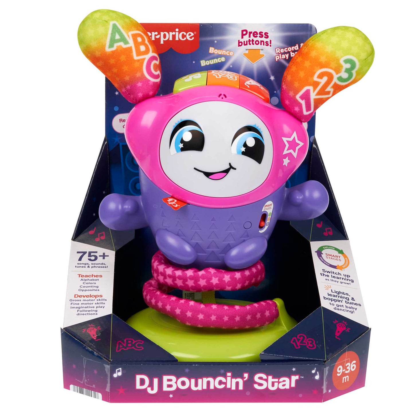 Fisher-Price Juguete para Beb¨¦s Dj Belle Salta y Aprende
