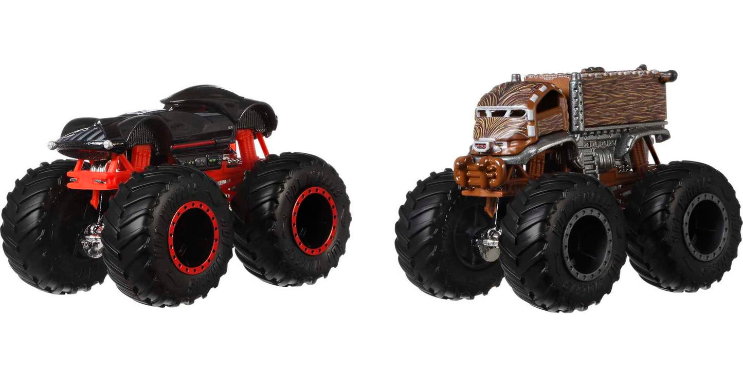Hot Wheels Monster Trucks Ve¨ªculo de Brinquedo Pacote Surpresa 2 Carros Escala 1:64