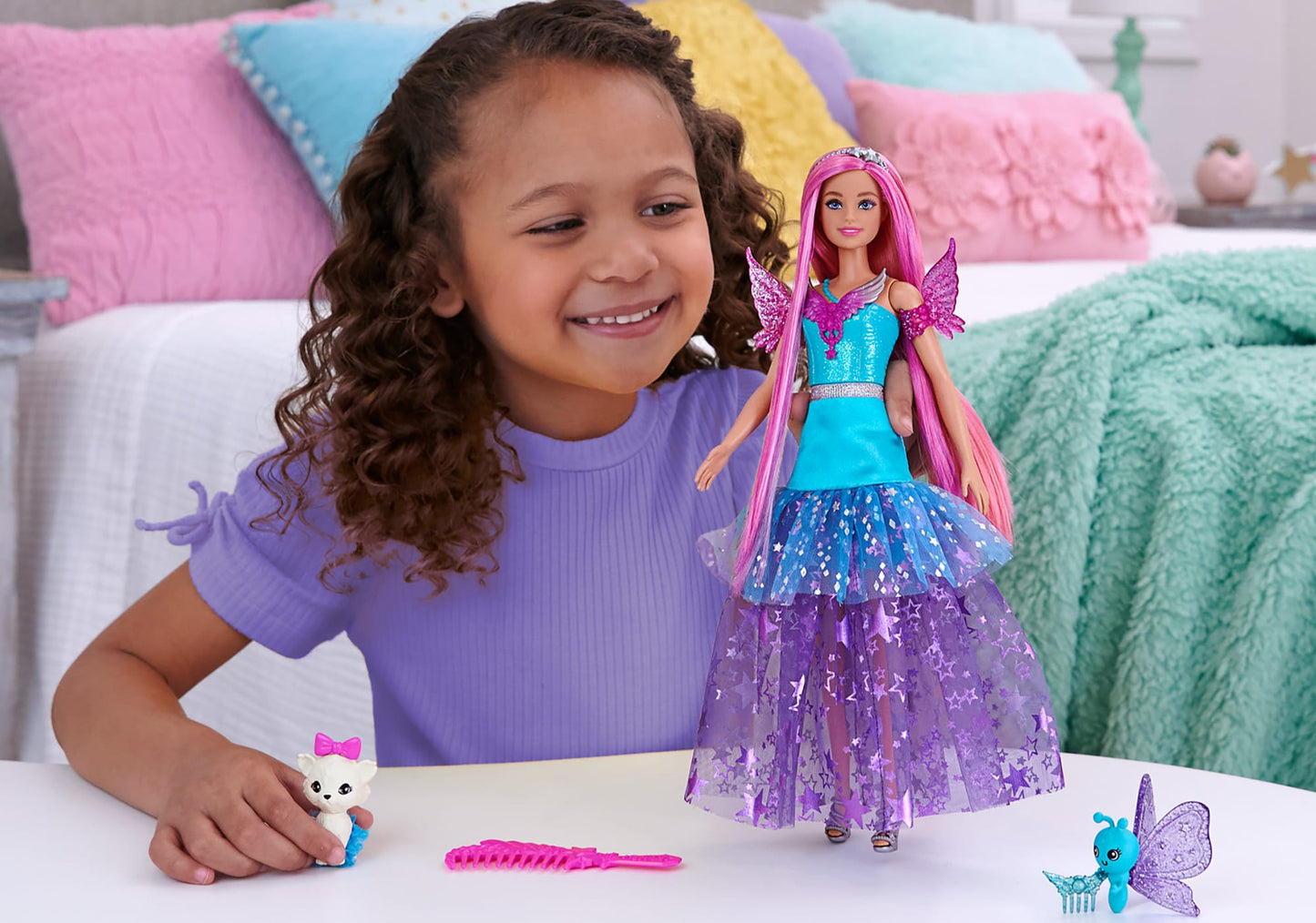 Barbie Doll With 2 Fantasy Pets, Barbie ¡°Malibu¡± From Barbie A Touch Of Magic