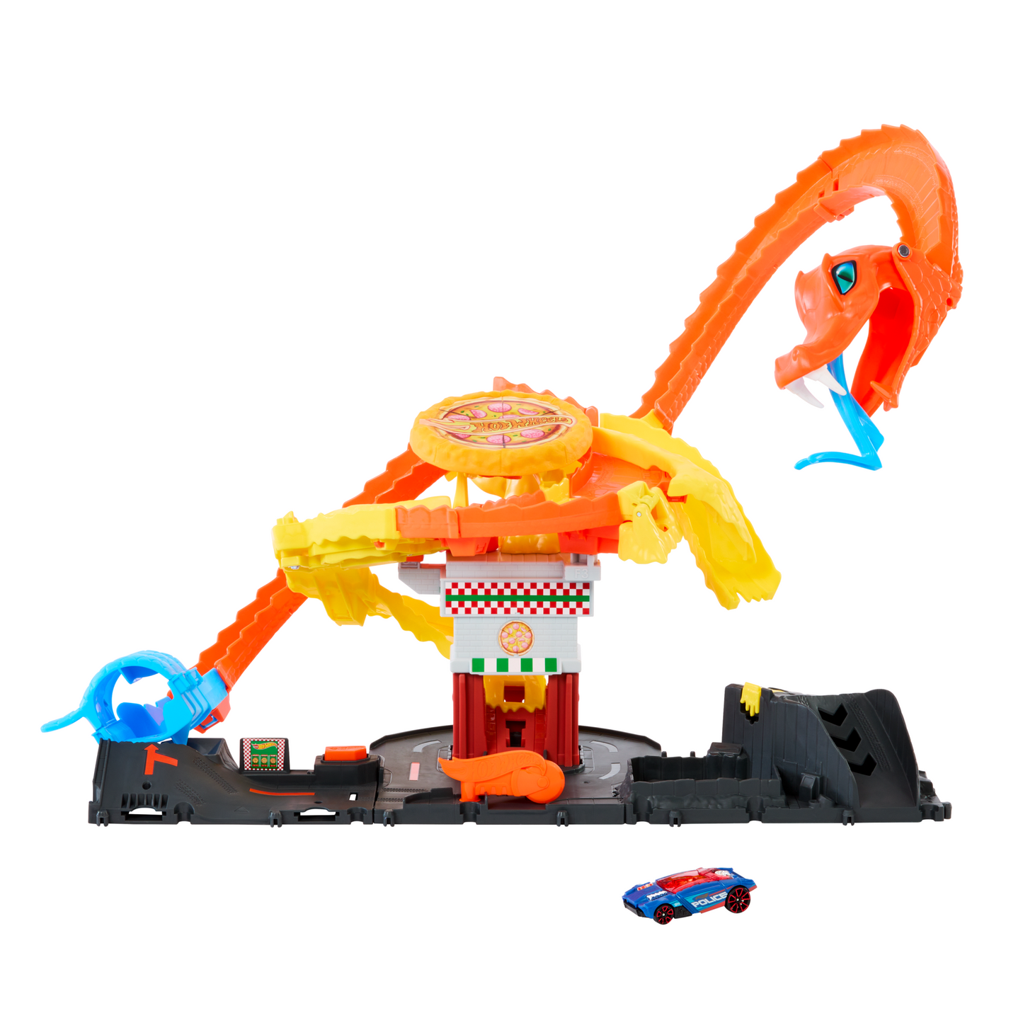 Hot Wheels City Pista de Juguete Ataque de Cobra vs Pizzer¨ªa