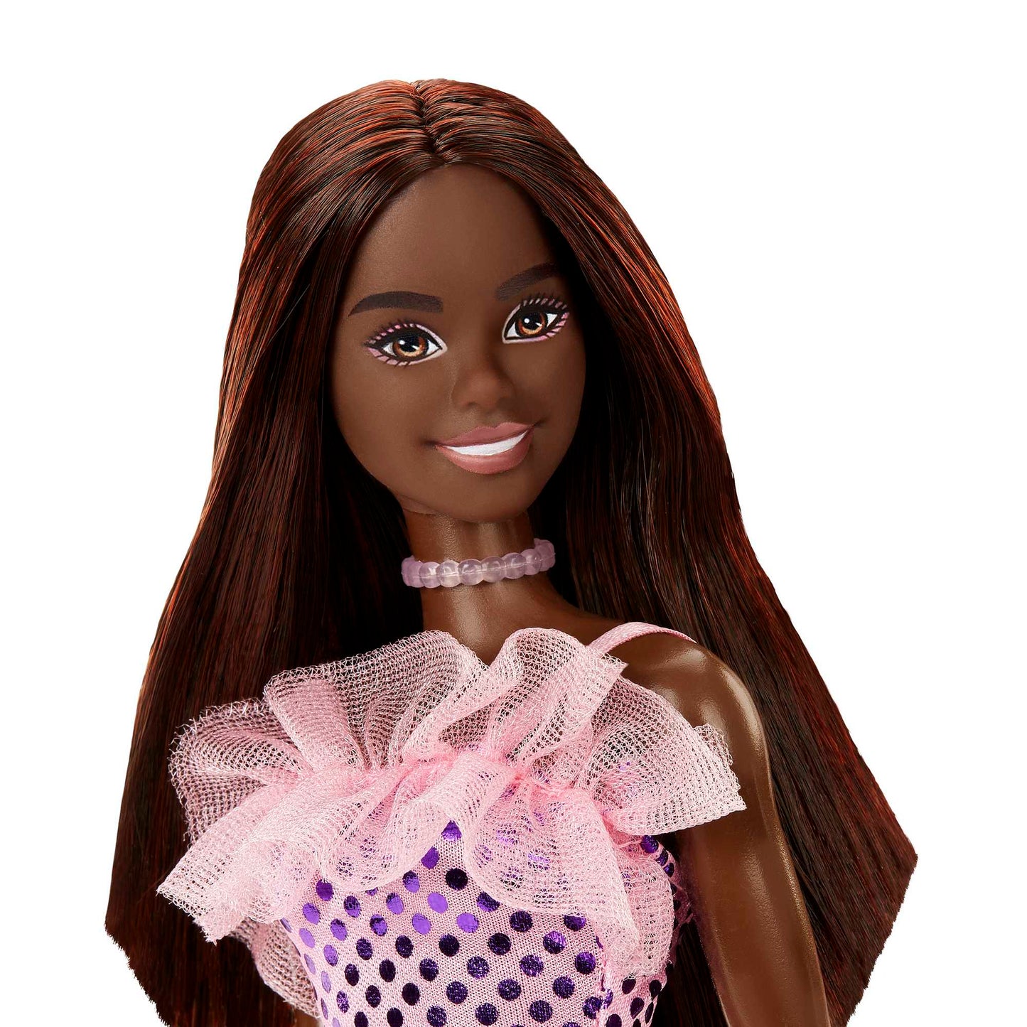 Barbie Fashion & Beauty Mu?eca Glitz Vestido de Noche Rosa