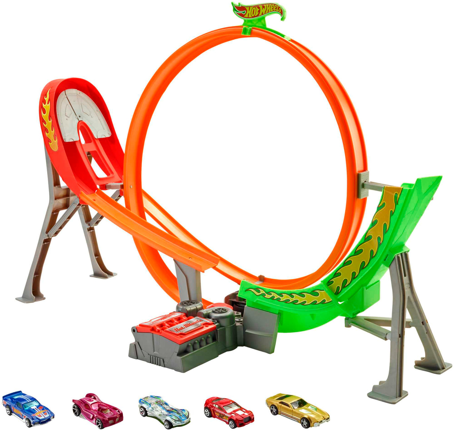 Hot Wheels?  Coffre Piste de Course Motoris¨¦e
