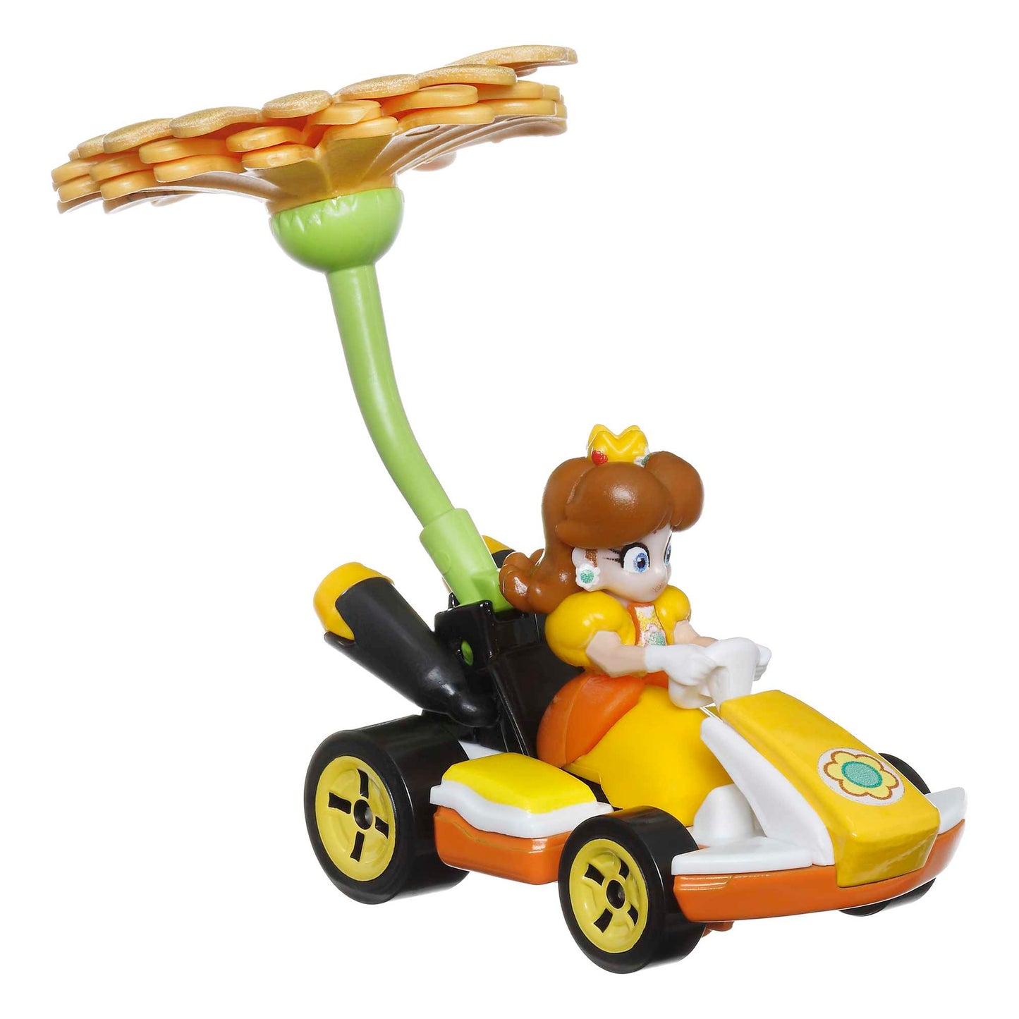 Hot Wheels Mario Kart Veh¨ªculo de Juguete Princesa Dasiy Est¨¢ndar Kart con Flower Glider