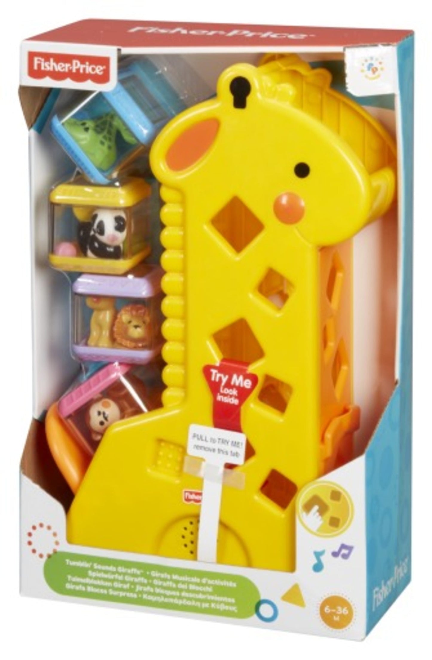 Fisher-Price Brinquedo para Beb¨ºs Girafa com Blocos