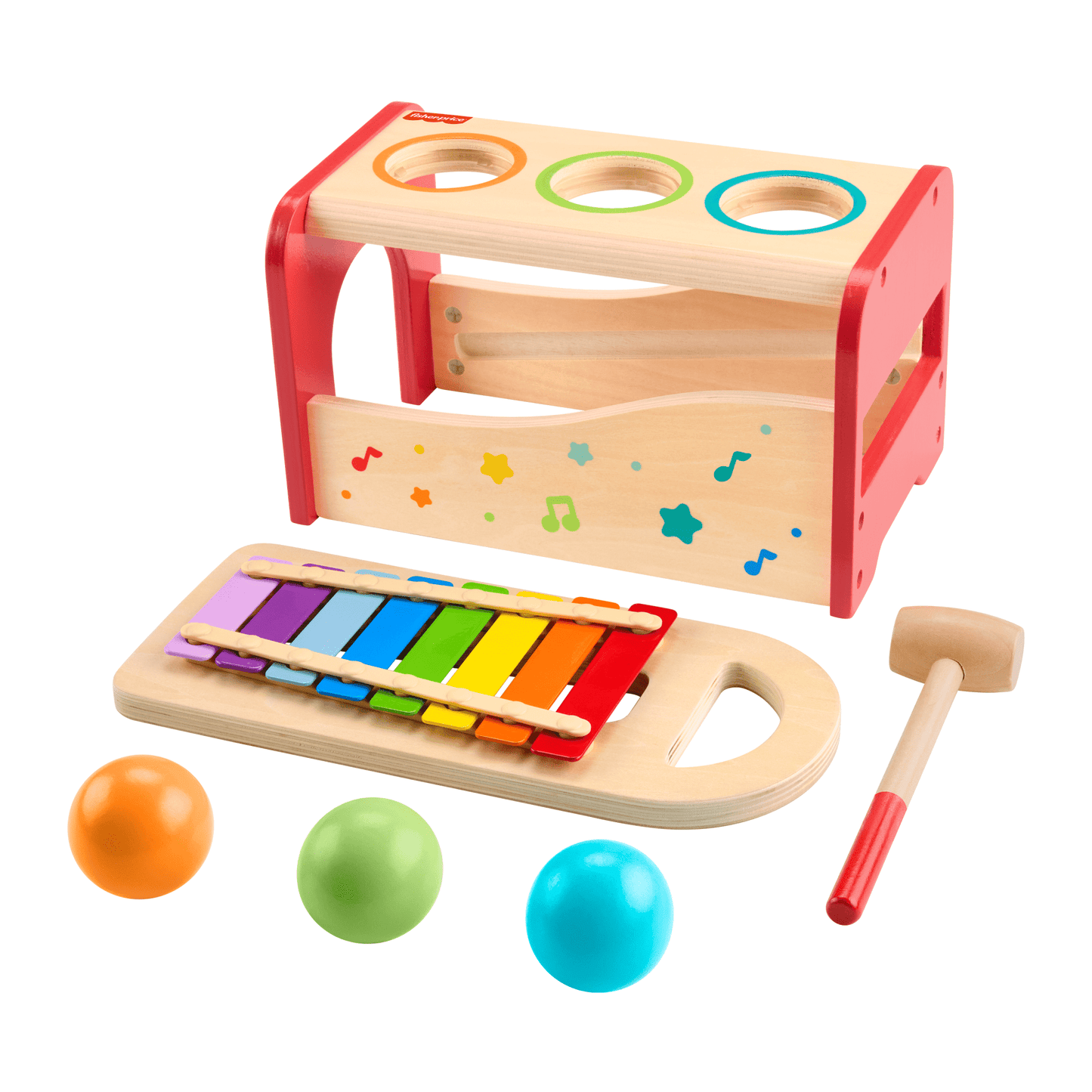 Fisher-Price? Xylophone Bim Bam, Instrument de Musique, 6 ¨¦l¨¦ments