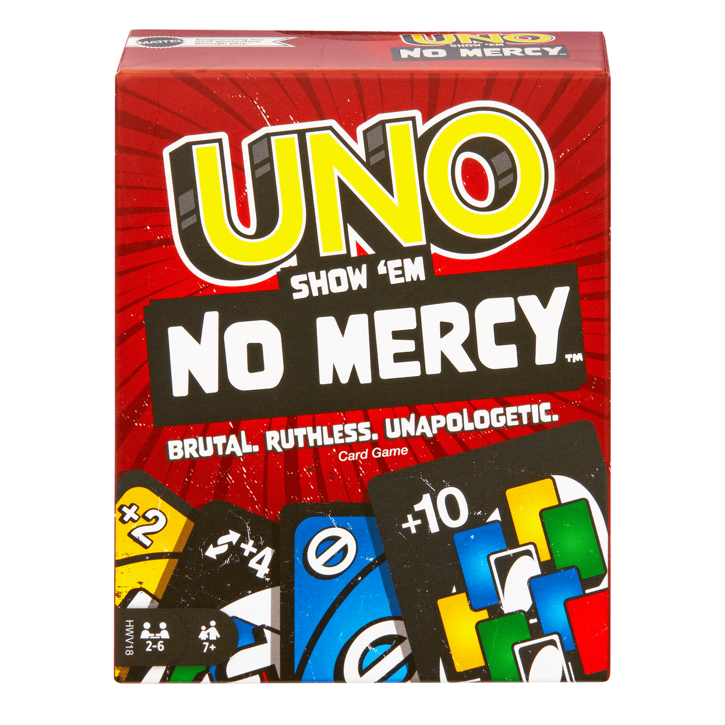 Uno Show ¡®Em No Mercy  Jeu de Cartes Pour enfants et Adultes