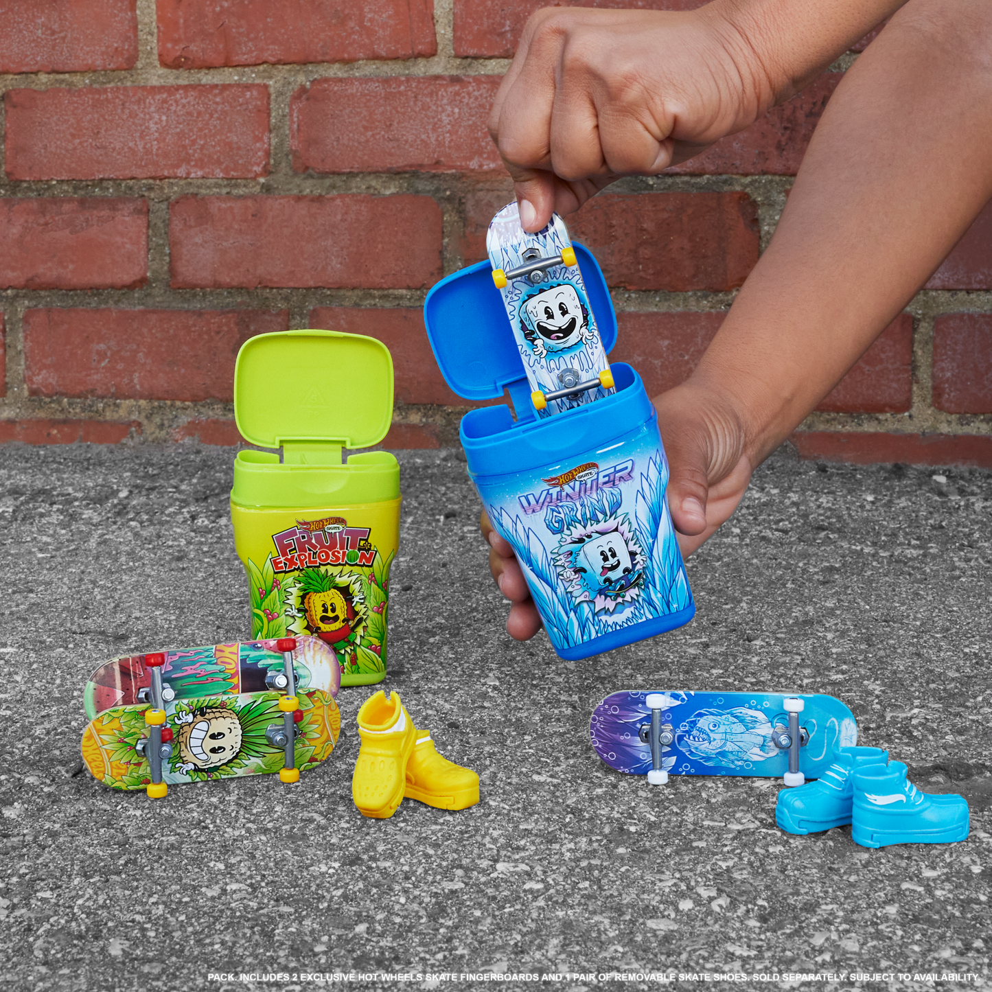 Hot Wheels-2¨¦chantillons Saveur Skate-4Fingerboards Exclusifs