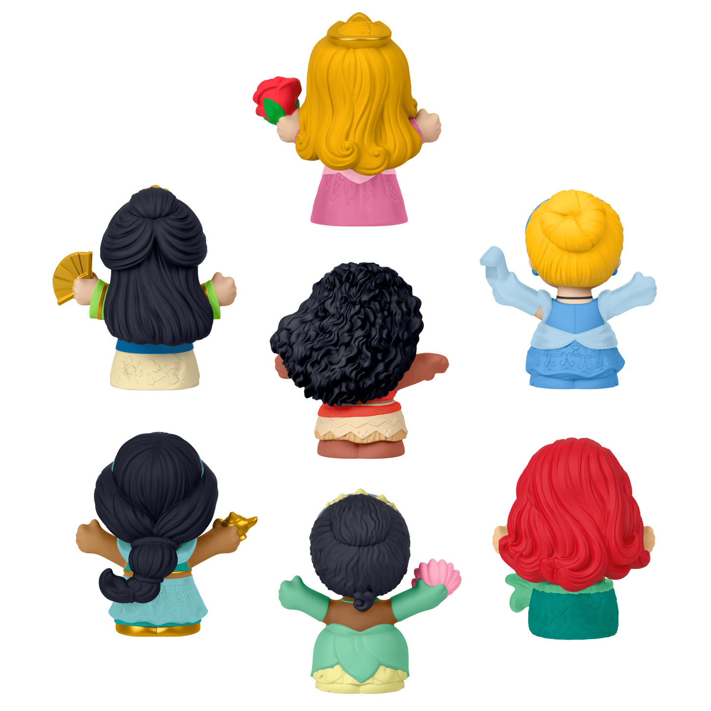 Little People Disney Princesa Juguete para Beb¨¦s Paquete de 7 Figuras de Princesas