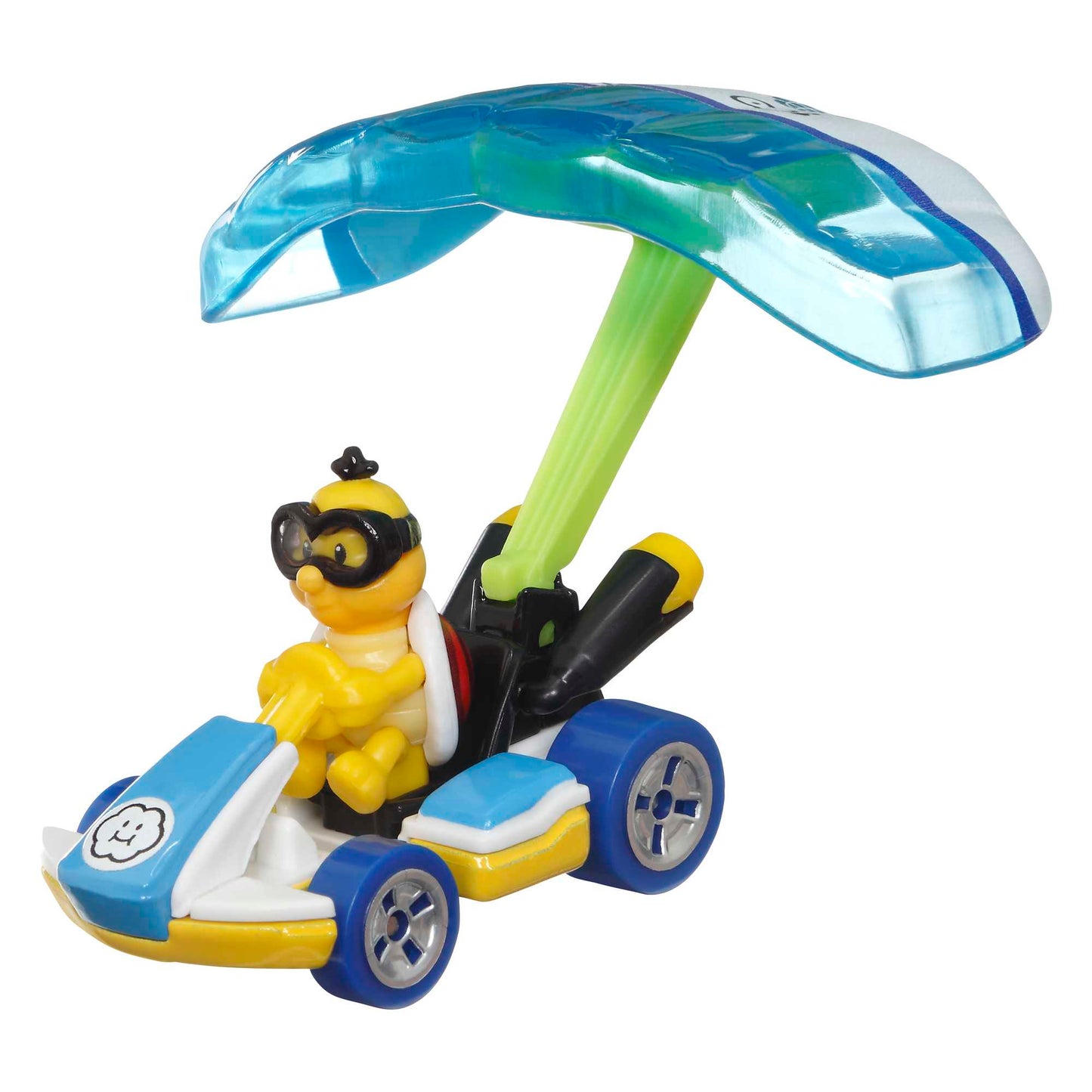 Hot Wheels Mario Kart Veh¨ªculo de Juguete Lakitu Est¨¢ndar Kart con Cloud Glider