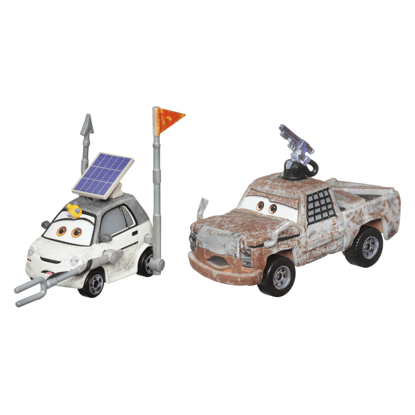Cars de Disney y Pixar Diecast Veh¨ªculo de Juguete Paquete de 2 de Cami¨®n RW & Auto EV