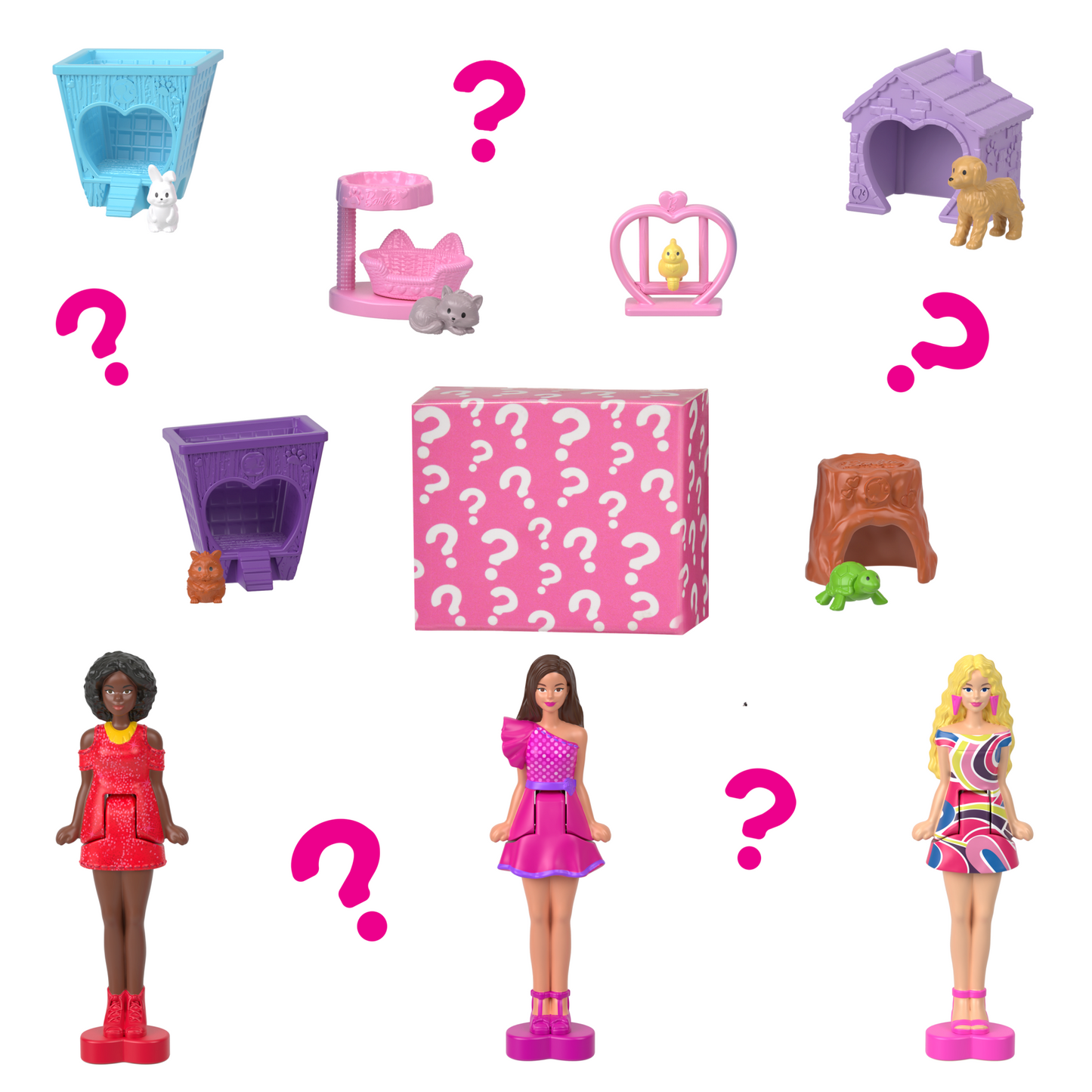 Barbie  Mini Barbieland  Coffrets  Maison de Poup¨¦e, Poup¨¦e 3,81 Cm