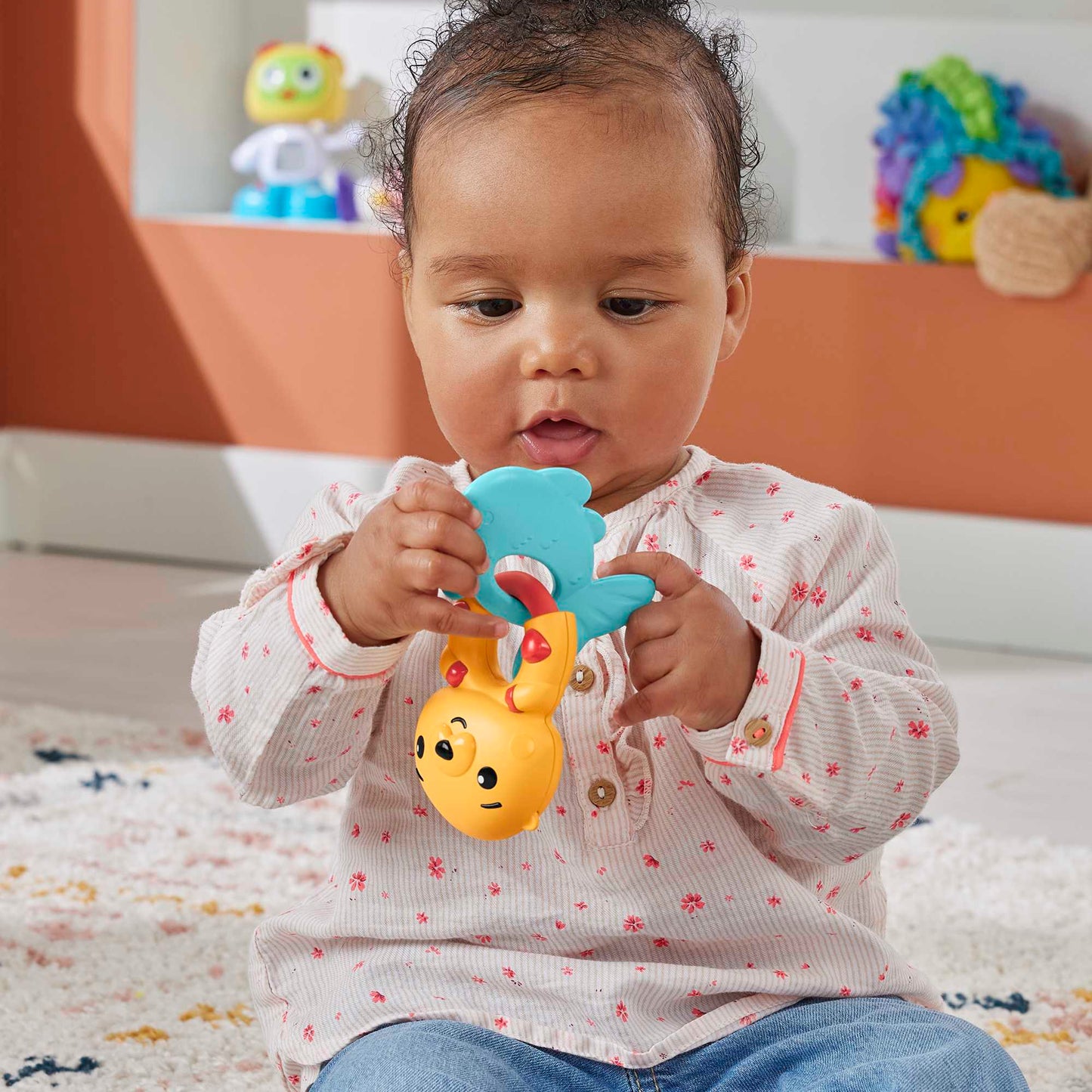 Fisher-Price Baby Chocalho para Beb¨ºs Sensimals Leopardo