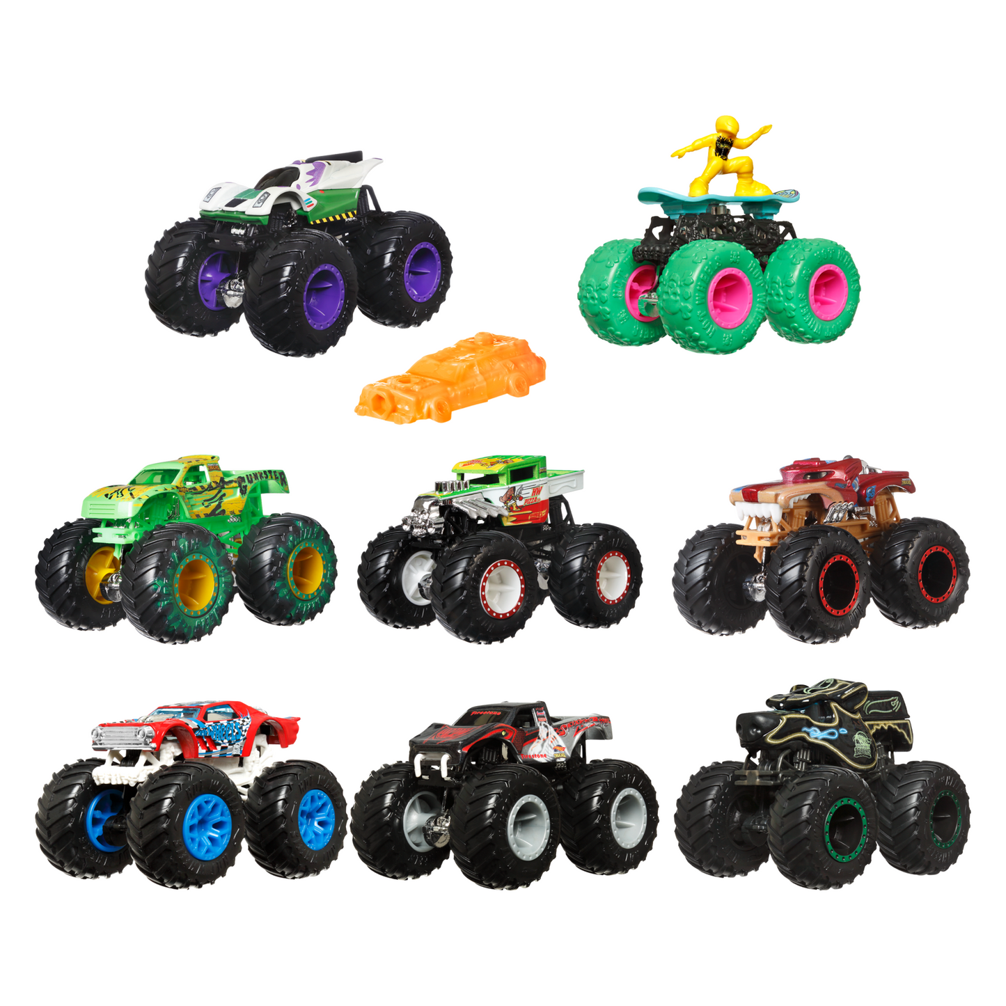 Hot Wheels Monster Trucks Veh¨ªculo de Juguete Auto Sorpresa Escala 1:64